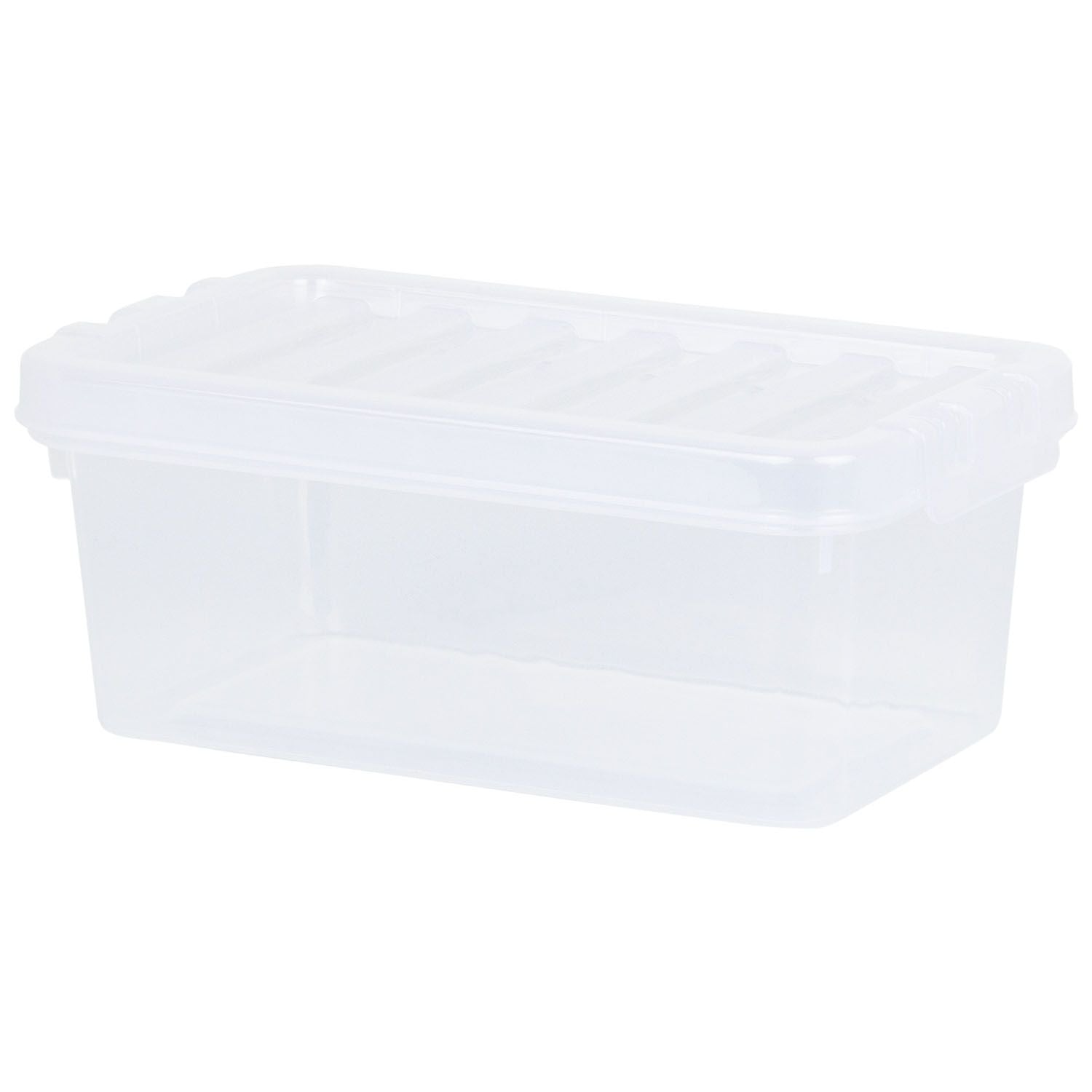 Wham 1.1 Litre Crystal Plastic Storage Box & Lid Wham 1.1 Litre Crystal Plastic Storage Box & Lid